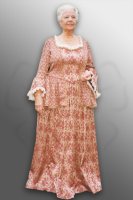 182 eeuwse jurk met bumrol